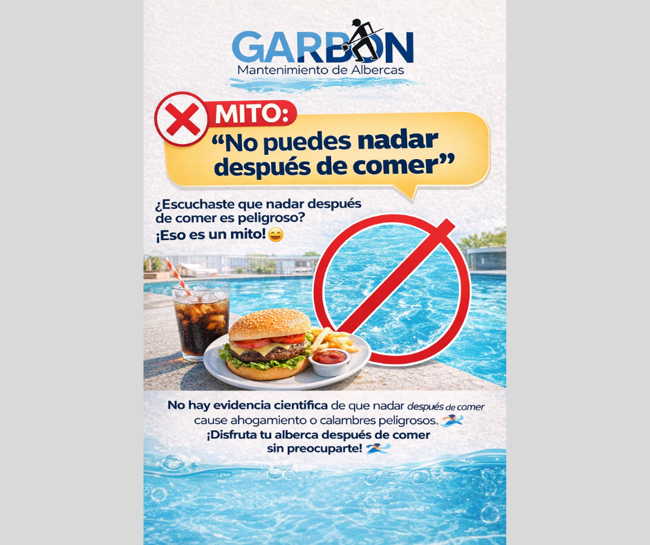 Nadar después de comer no es peligroso, desmitificando creencias populares.